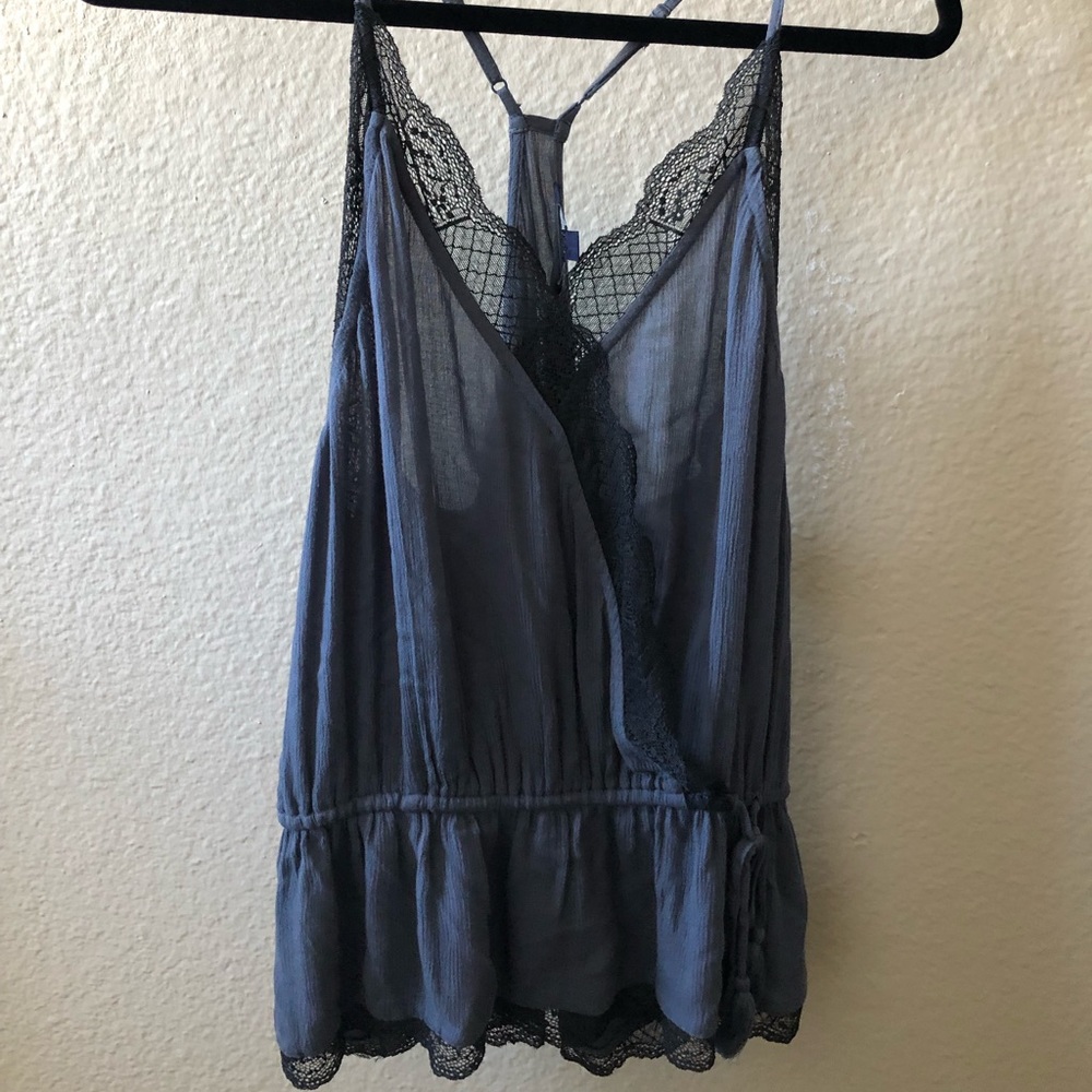 American Eagle Blue Blouse (size L)